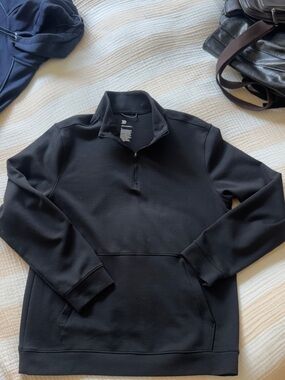 all in motion Men's Black Half-Zip Pullover Sweater